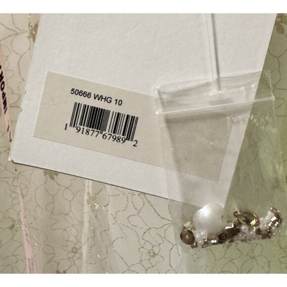 Mac Duggal 50666 Embellished Sleeveless Bow Detail Mermaid Gown Sz 16 NWT White - Picture 6 of 6